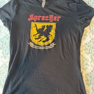 Sprecher Black Graphic vintage t shirt